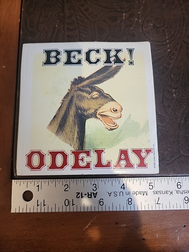 Beck Odelay CD Album Release Promo Sticker  NOS