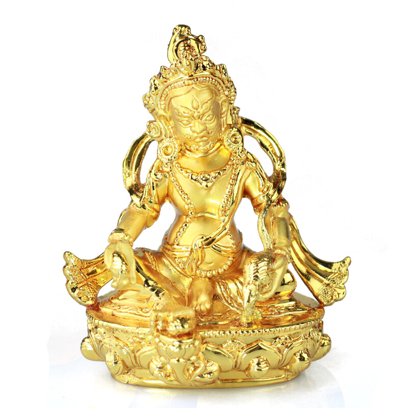 Tibetan Buddha Statue Jambhala Wealth God Buddhist Figurine for Good Fortune