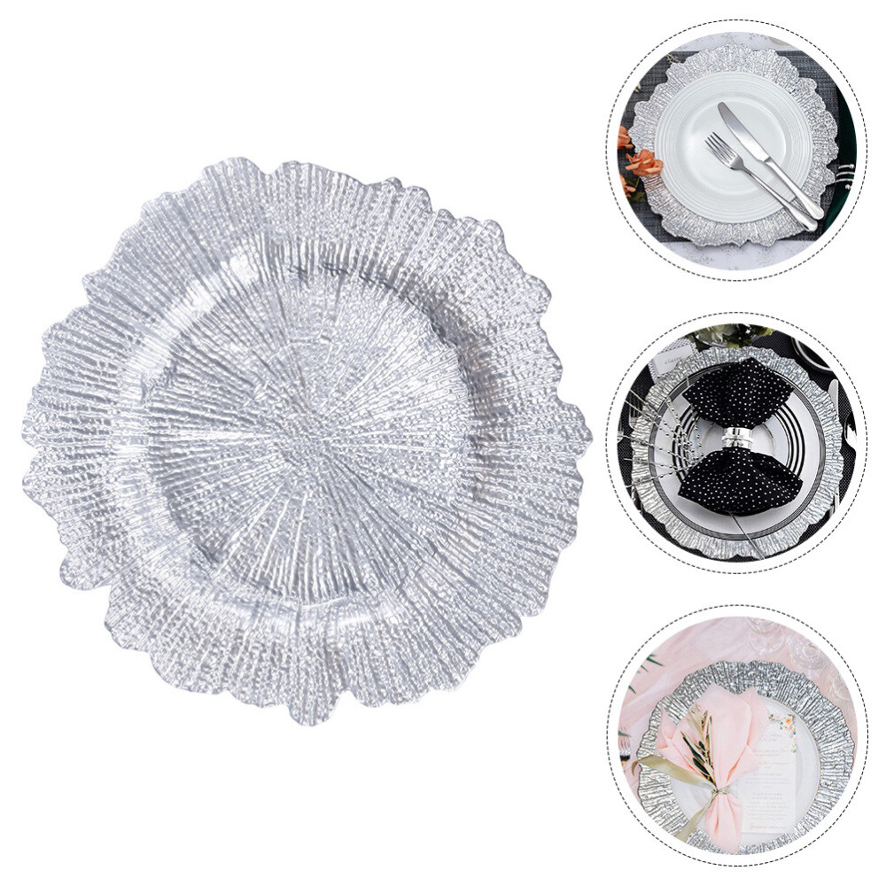 Place Mat Chargers Dinnerware Irregular Plate Home Decor Fruit Tray