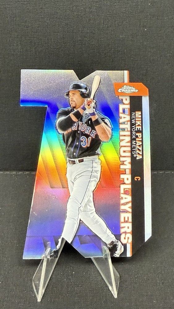 2021 Topps - Platinum Players Die-Cuts #PDC-18 Mike Piazza NY Mets REFRACTOR HOF