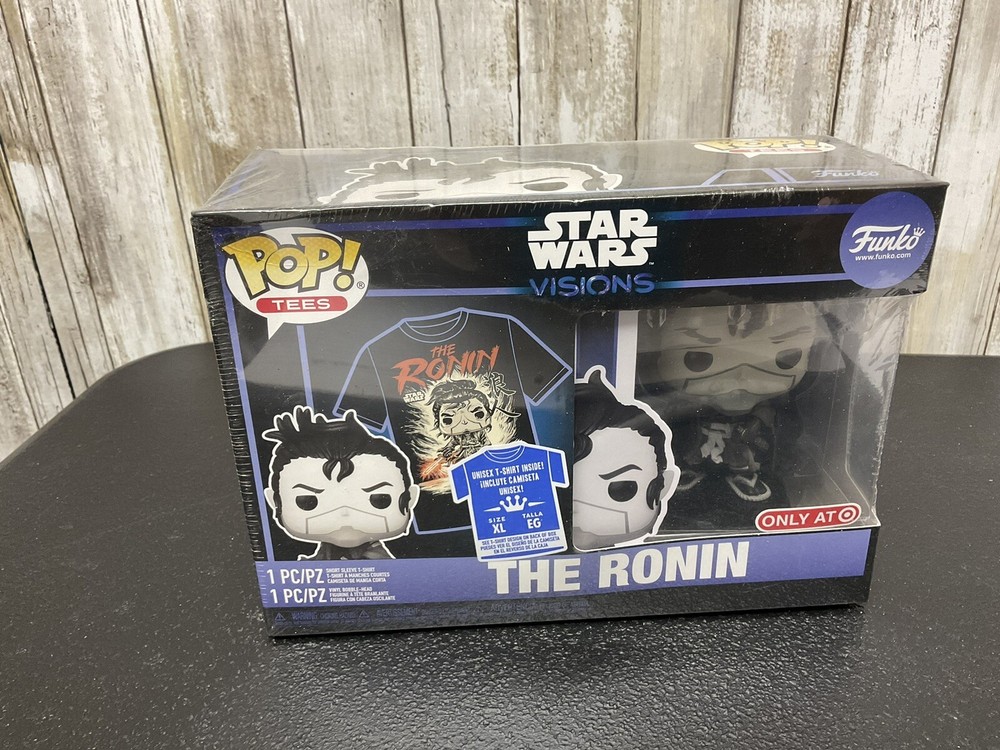 Star Wars Visions The Ronin Funko Pop Figure And T Shirt Size Large- Lot 111