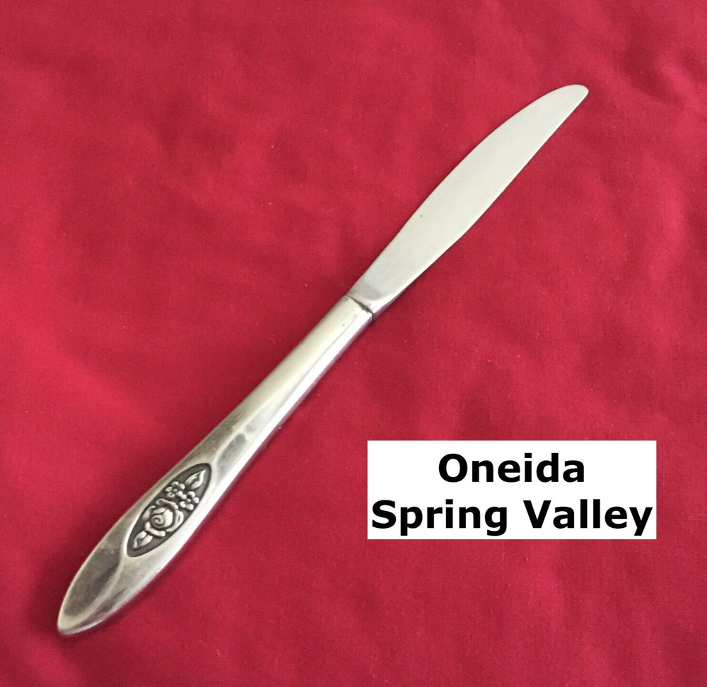 Oneida Community SPRING VALLEY Dinner Knife  9 1/4” Stainless Steel Flatware