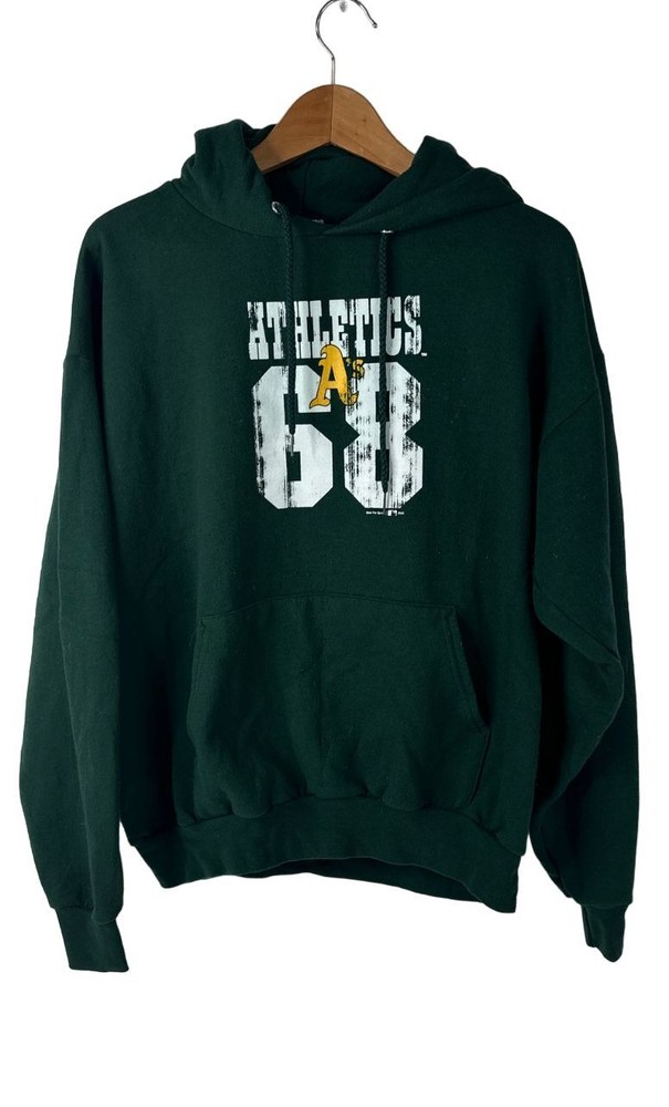 Winning Ways Green Oakland A's Pullover Hoodie - Size L