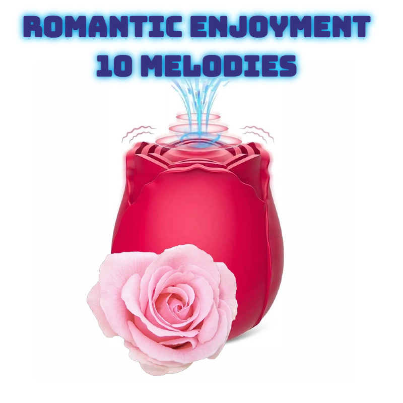 10-speed Rose Vibrator G-spot Dildo Clitoral Sucking For Women Sex Toys US