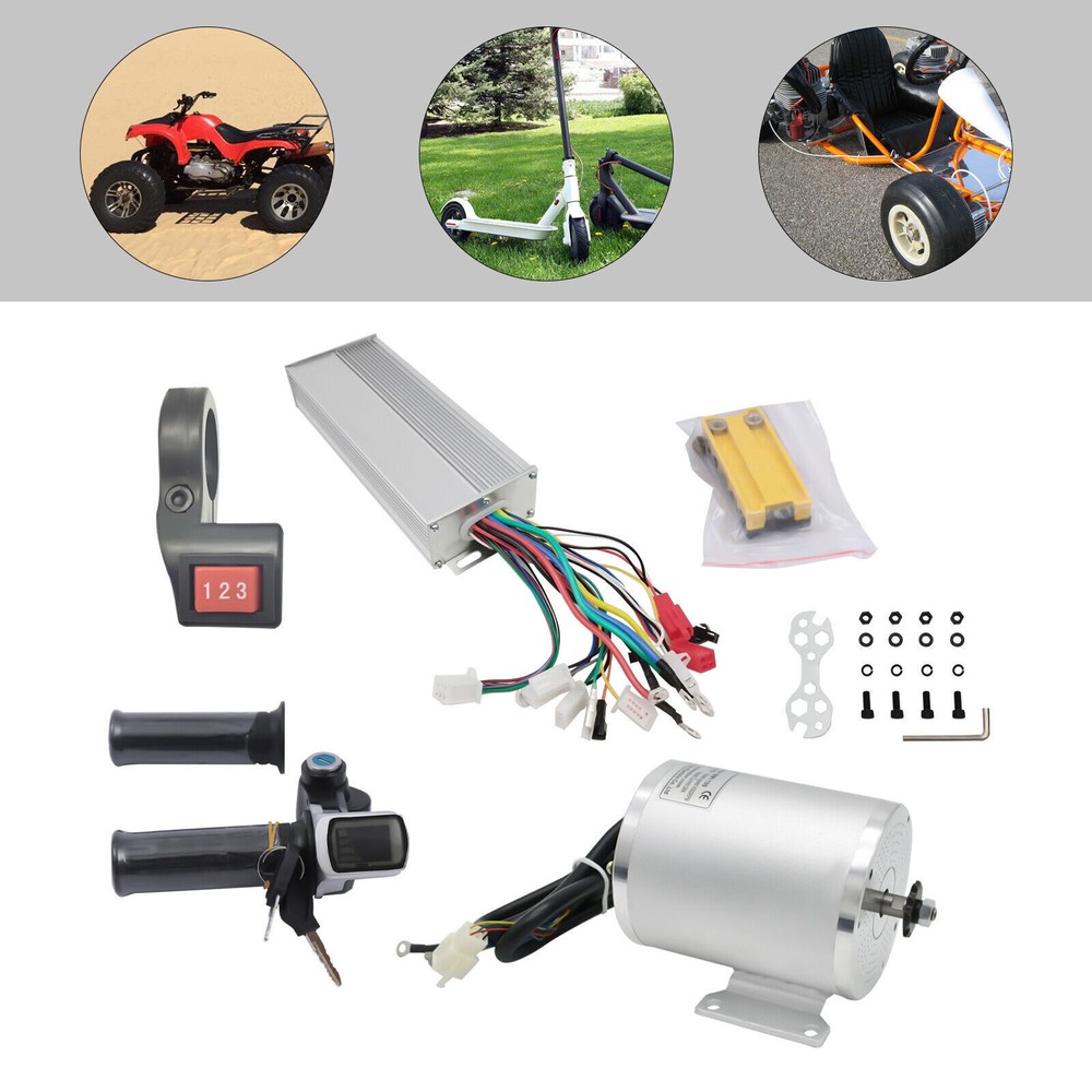 2000W 48V Electric Brushless Motor Conversion Controller Kit For Go-kart Scooter