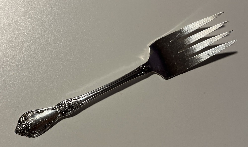 Rogers Oneida Vanessa Francesca 1965 Flatware Serving Fork 8.25