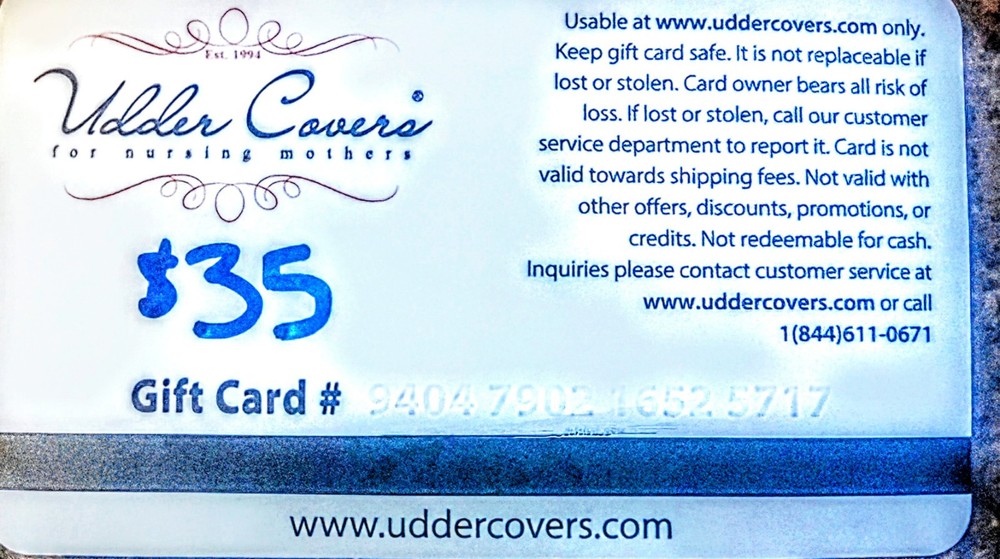 Uddercovers Gift Card - $35 Gift Card!!-image