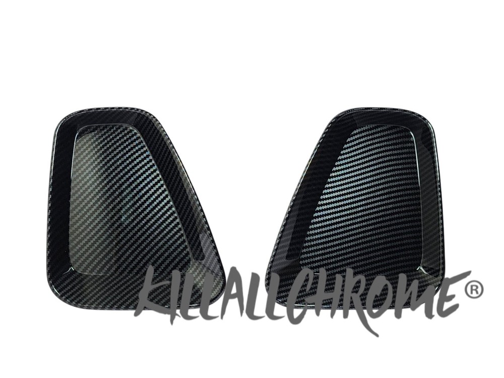 For Abarth Series 4 Rear Light Inserts Covers Carbon Fibre Look 500 595 2Pcs 695