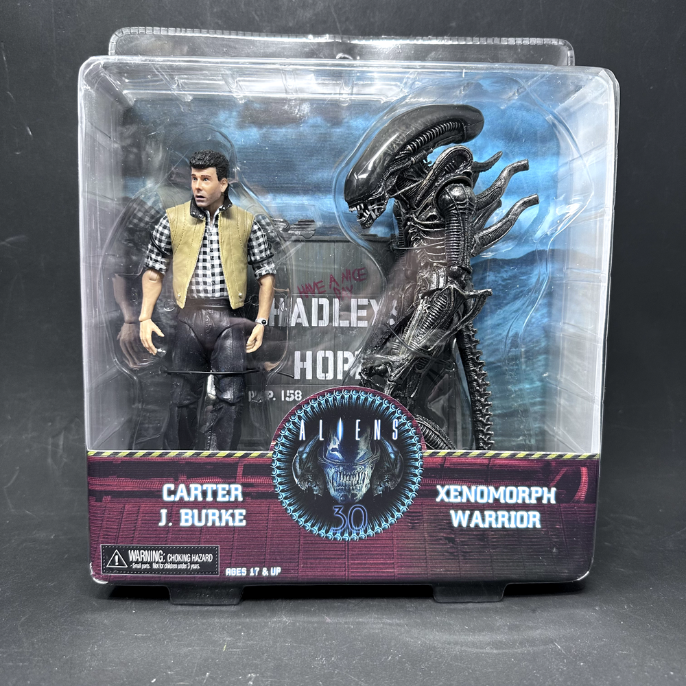 NECA Aliens 30th Anniversary Carter J Burke & Xenomorph Warrior 2-Pack MIB