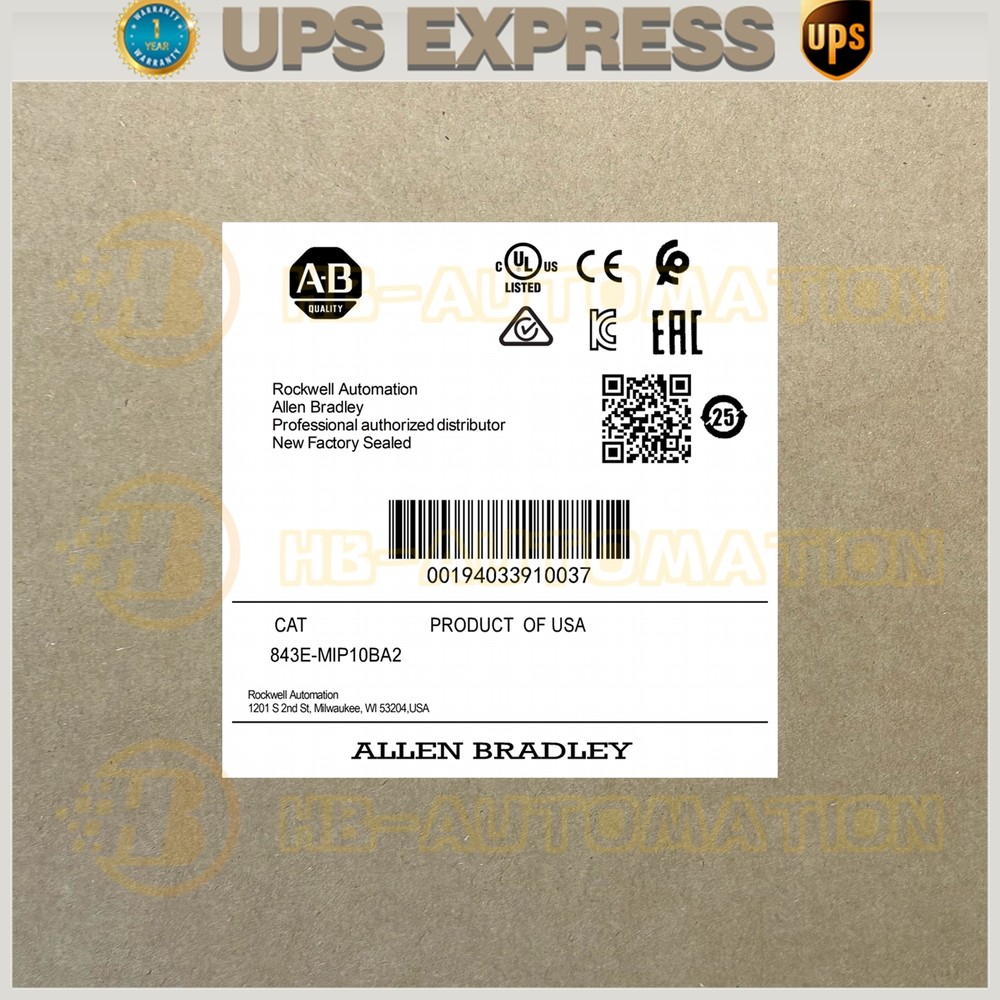 843E-MIP10BA2 Encoder AB New Expedited Shipping UPS Express 843EMIP10BA2 MSZ1