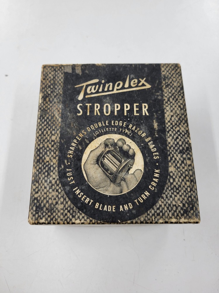 Vintage Twinplex Stropper Model G 200 Sharpens Double Edge Razor Blades