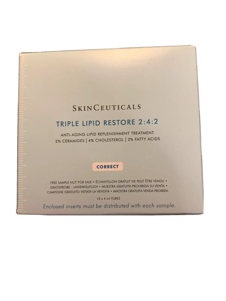 SkinCeuticals Triple Lipid Restore 2:4:2 - 10 Tubes 4ML Each 40ML Total New In Box
