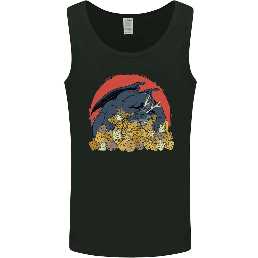 Funny Dragon RPG Dice Vest Tank Top for Role Play Gamers