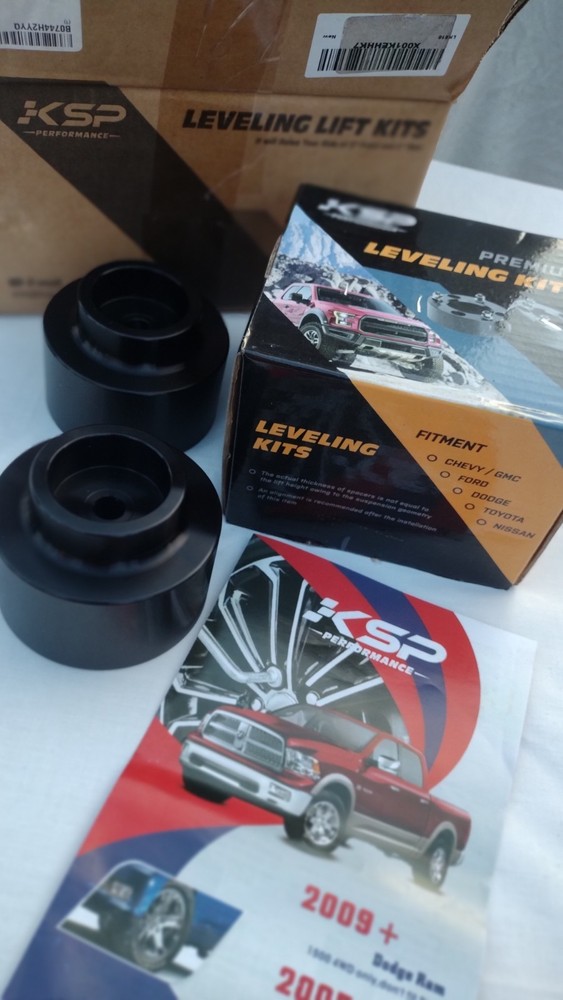 KSP Leveling Lift Kit for 2009+ Dodge Ram 1500 4WD & 2005-2011 Dodge Dakota 2WD 4WD