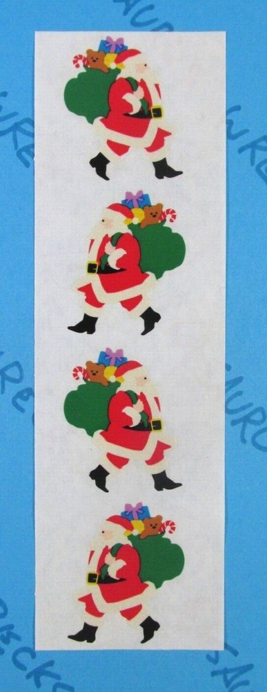 Santas Stickers Vintage Mrs. Grossman's