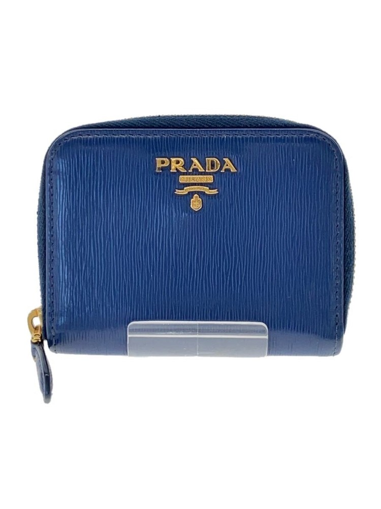PRADA Men's Blue Leather Wallet