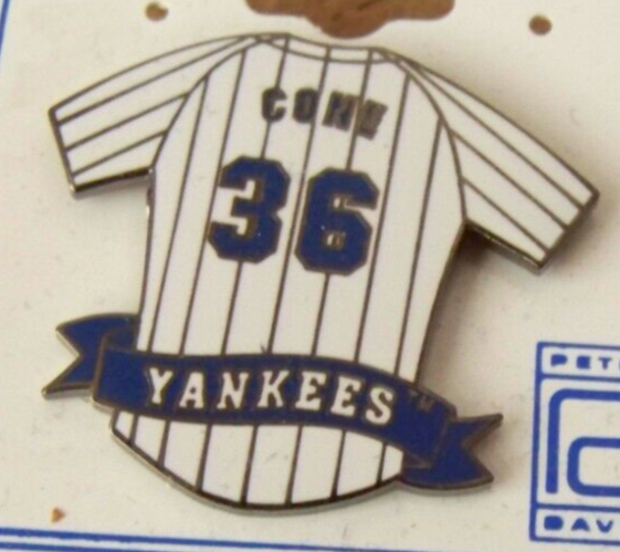 David Cone NY New York Yankees pin pinstripe jersey MLB semi cloisonne c43071