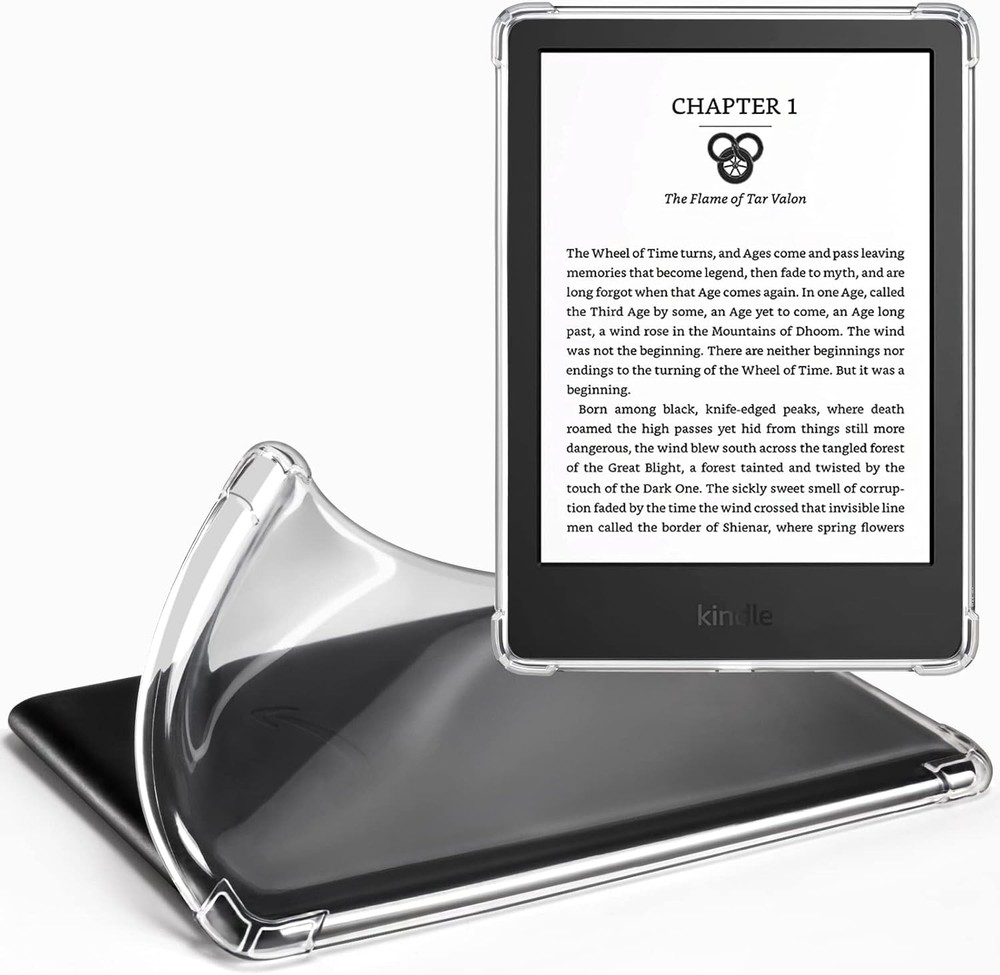 Clear CoBak Case for Kindle 2024 & 2022 11th Gen Transparent Design