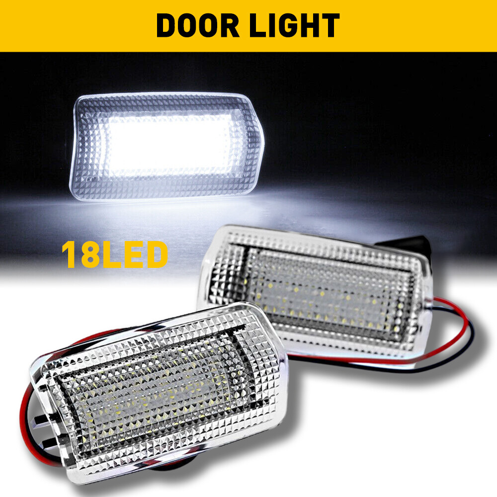 2x 18-SMD LED Side Door Courtesy Lights Lamp For Lexus IS ES LS RX G Camry Prius