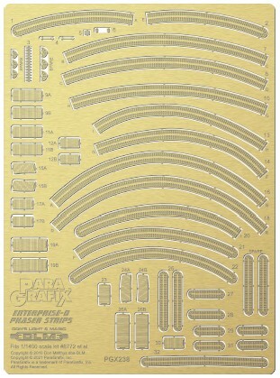Paragrafix 238 1/1400 Star Trek: USS Enterprise D Phaser Strips Photo-Etch Set