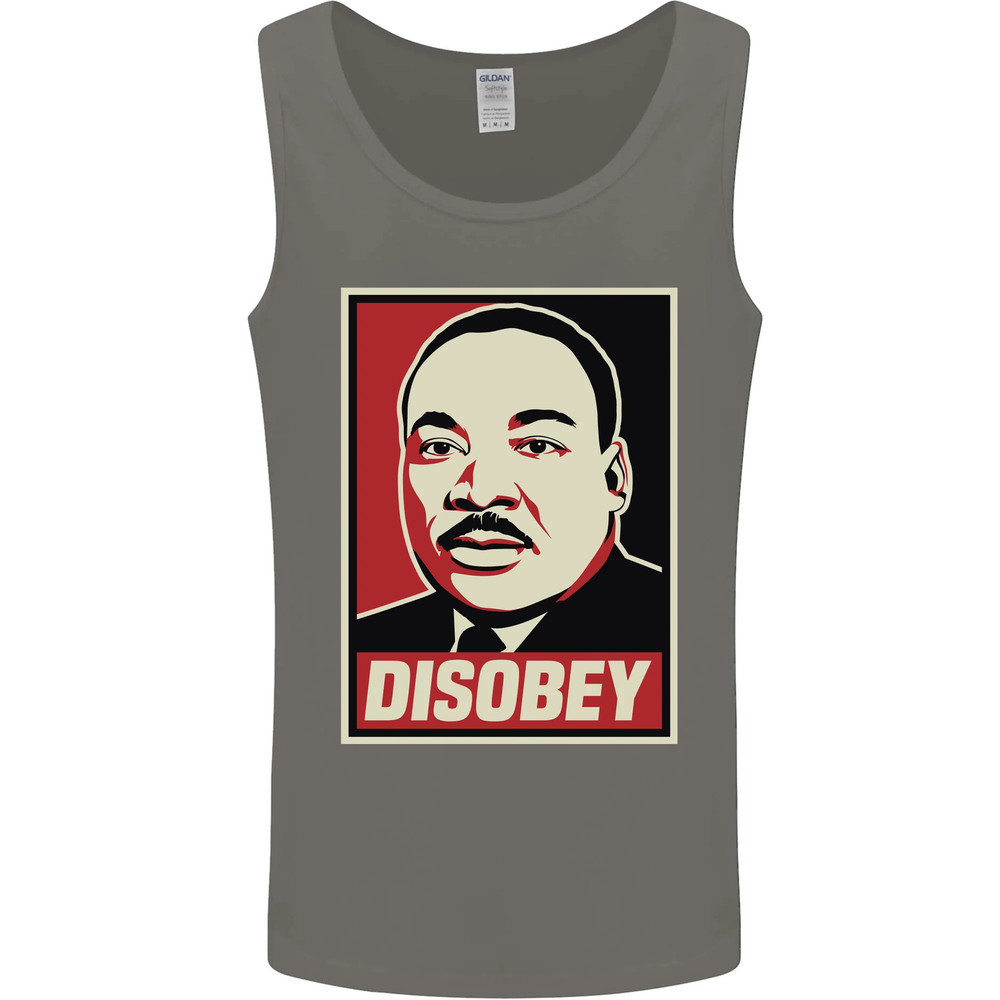 Disobey Martin Luther King Black Lives Matter Mens Vest Tank Top