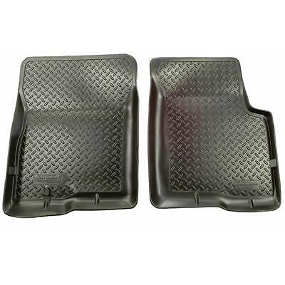 Husky Liners 33251, 2 Pack Black Plastic Front Floor Liners Classic Style Series