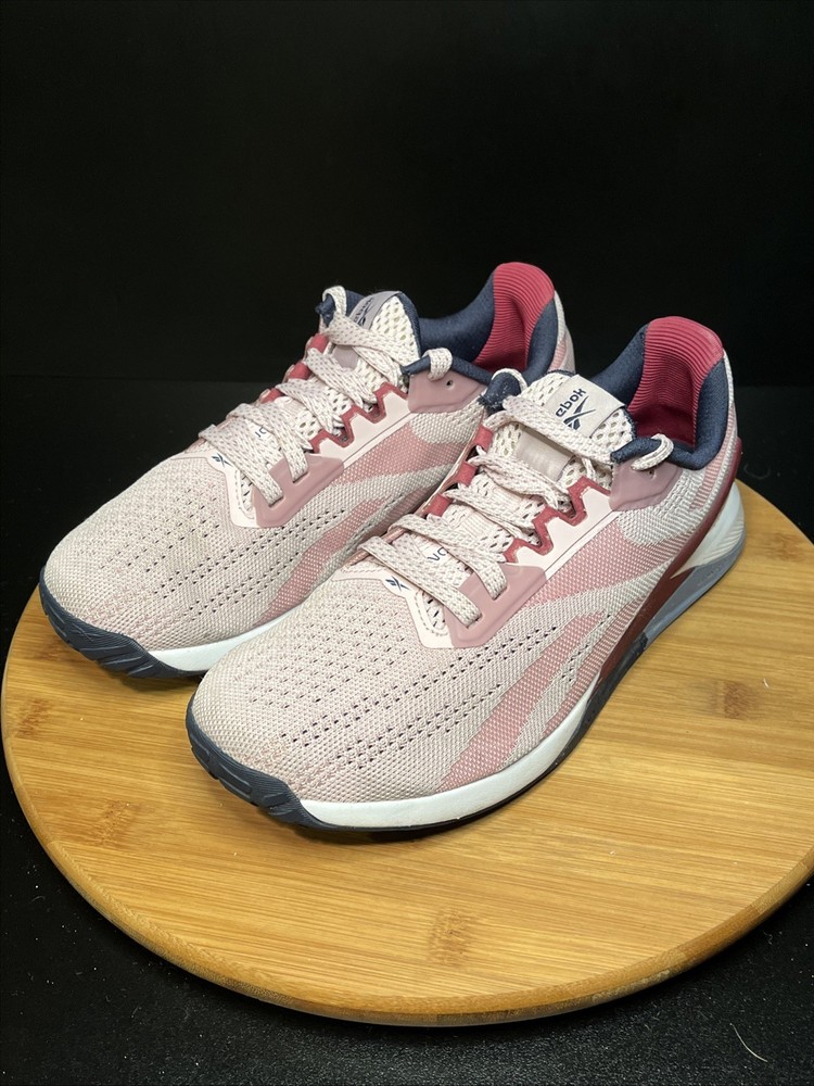 Reebok Nano X1 Women's Cross Trainer in Frost Berry Punch Navy Size 7.5 EUC H02840