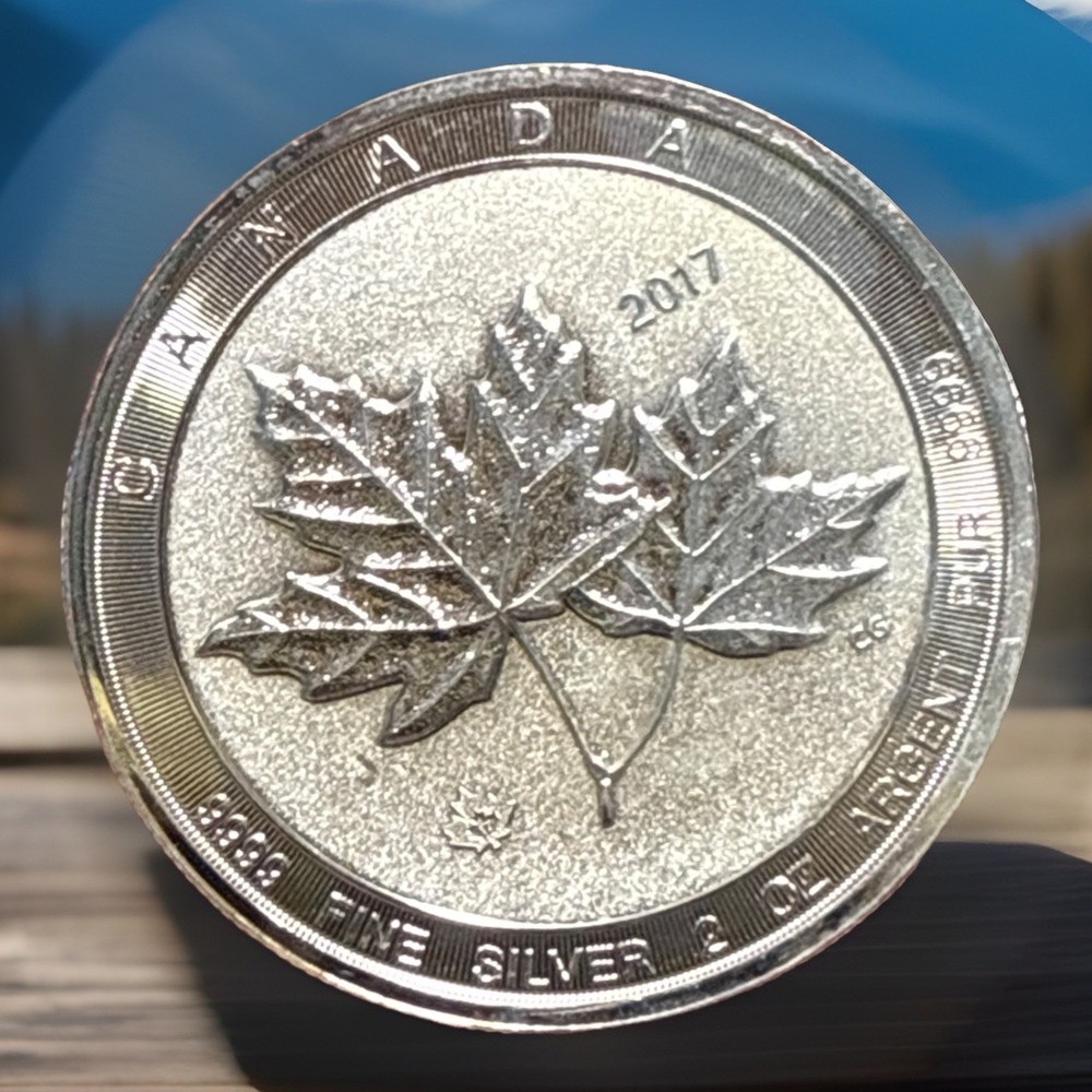 2017 SILVER CANADA $10 MAPLE LEAF 2oz COIN 20 Available  New Low Price Buy Save!