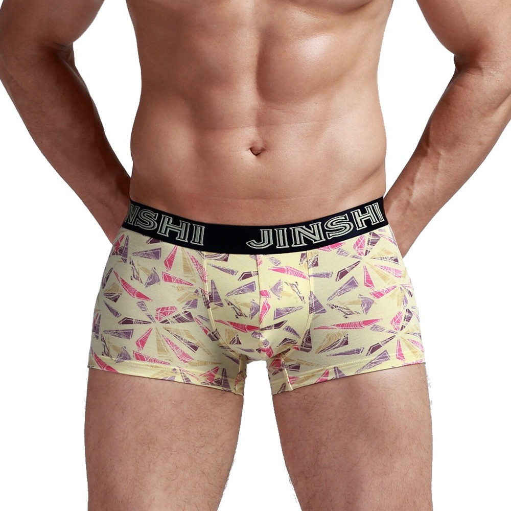 Mens Short Boxer Briefs Comfort Fit Soft Breathable Elastic Waist Underwear