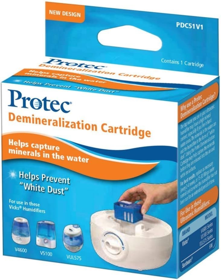 Protec PDC51V2 Demineralizer Cartridge Fits Vicks V5100 Honeywell HUL545 VUL575