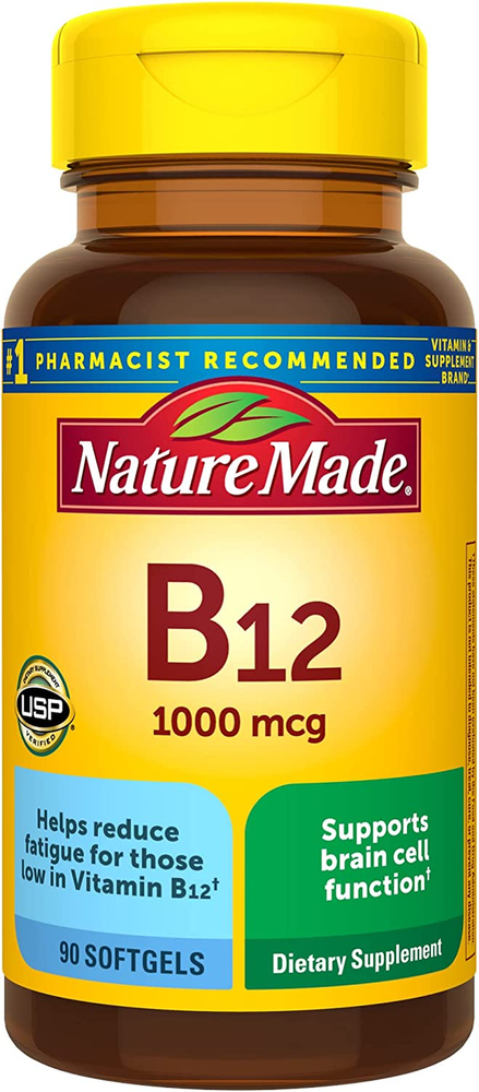 Nature Made Vitamin B12 1000 mcg, Dietary Supplement for Energy Metabolism Suppo