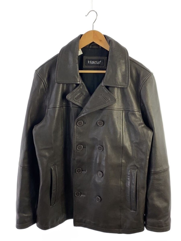 Haruf//Pea Coat/3L/Goat Leather/Brw/Plain 3346