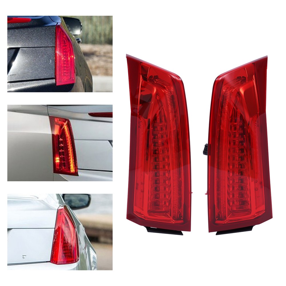 Full LED Taillights Rear Brake Lamps Left+Right For Cadillac ATS Sedan 2013-2018