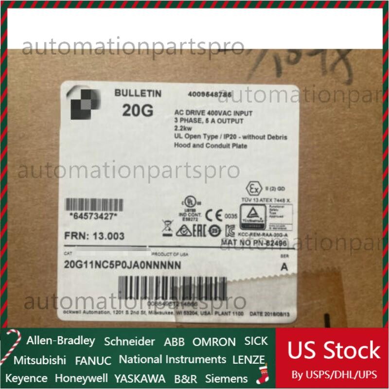 Allen Bradley 20G11NC5P0JA0NNNNN PowerFlex 755 AC Drive UPS Shipping US Free Tax