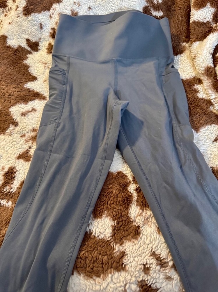 Mono B High Waist Tummy Control Grey Leggings Small