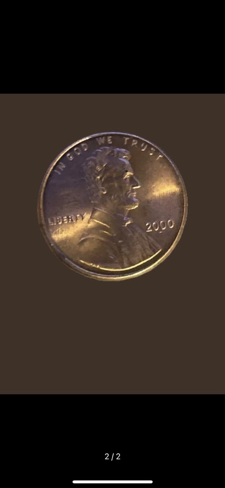 2000 Lincoln Penny AM Error Mint State Rare Coin