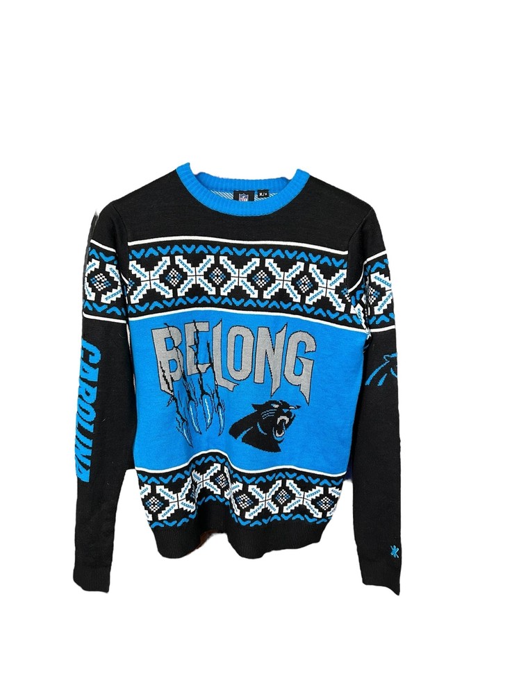 Carolina Panthers 1995 Belong Ugly Sweater Crew for Men