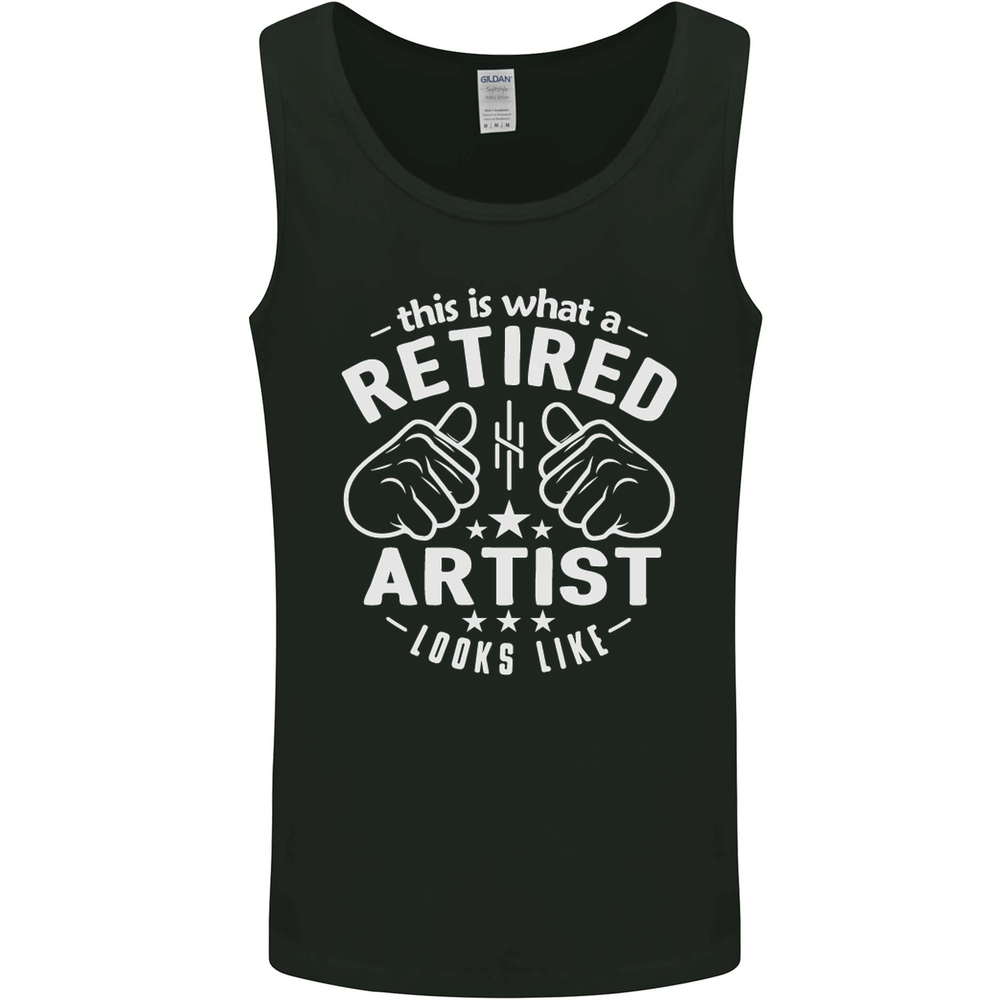 This Is What a Retired Artist Looks Like Mens Vest Tank Top