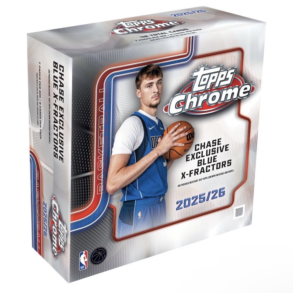 2025-26 TOPPS CHROME MEGA BOX (56 Cards) NBA Basketball Brand New Presale QTY
