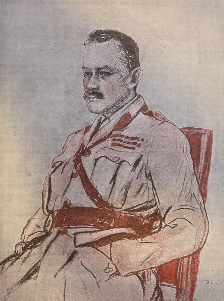 1918 Vintage Magazine Illustration General Julian Byng British Third Army