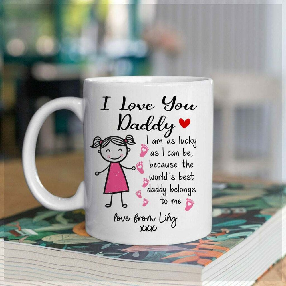 Personalized Dad Mug I Love You Daddy Funny Dad Mug Fathers Day Gift Gift For