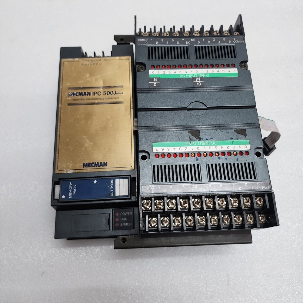 MECMAN IPC 500J CPU UNIT 771-150-023-1 PROGRAMMABLE CONTROLLER WITH I/O MODULES