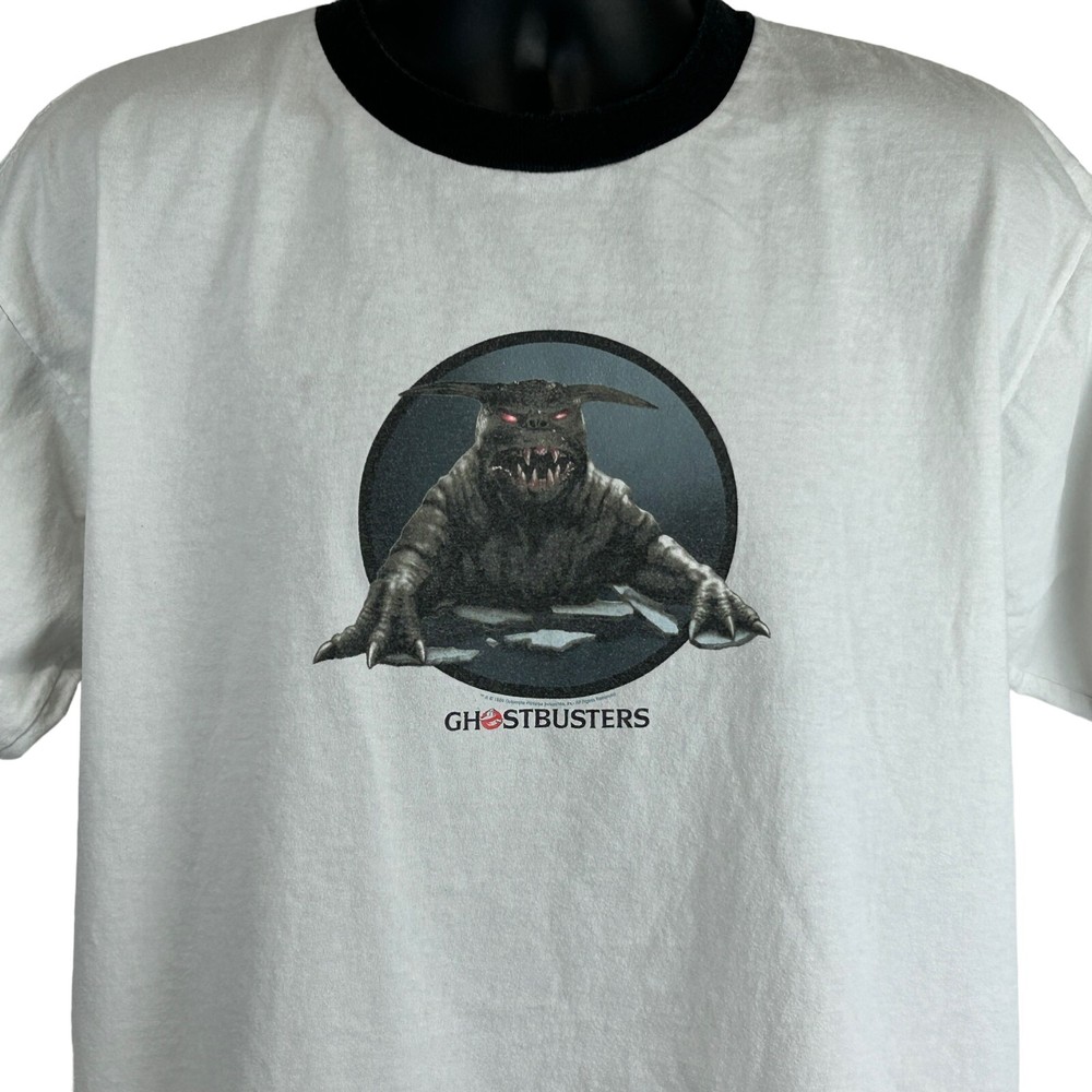 Vintage Ghostbusters Gargoyle Vinz Clortho Movie T-Shirt Mens XL White
