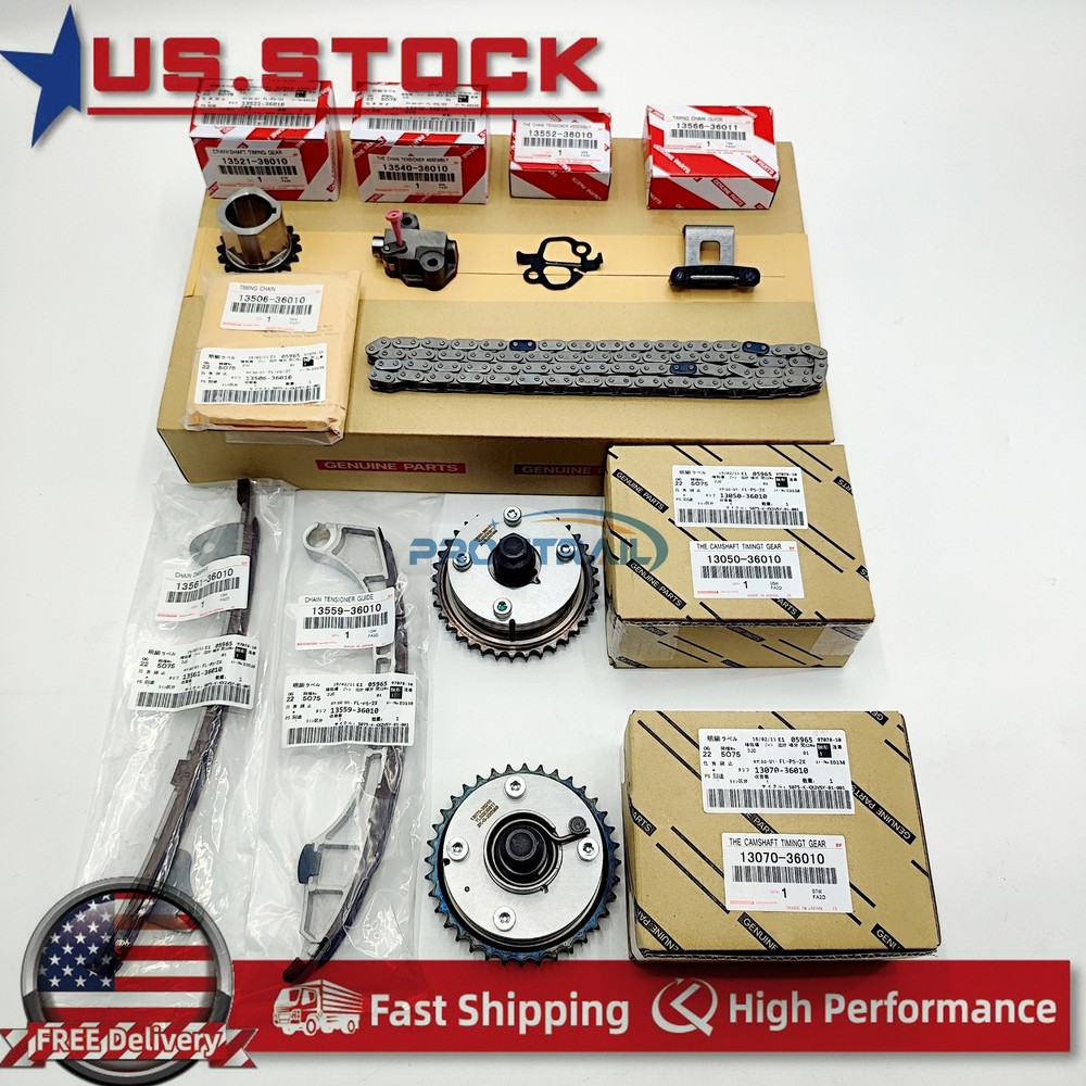 OEM Timing Chain Kit VVT for Toyota RAV4 Highlander Sienna Venza Camry 2.7 2.5