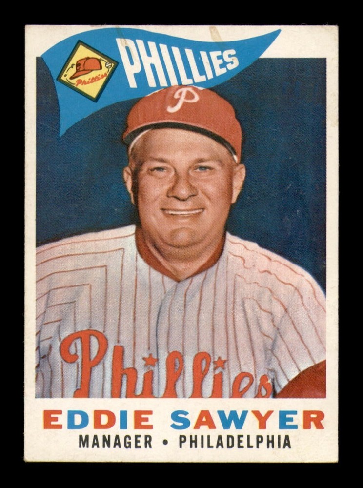 1960 Topps #226 Eddie Sawyer Manager VG-EX OBGcards Vintage Baseball