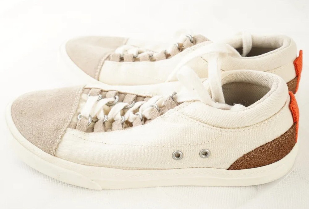 ZARA Kids Boy's White Brown LACE-UP SNEAKERS - EU 34/35