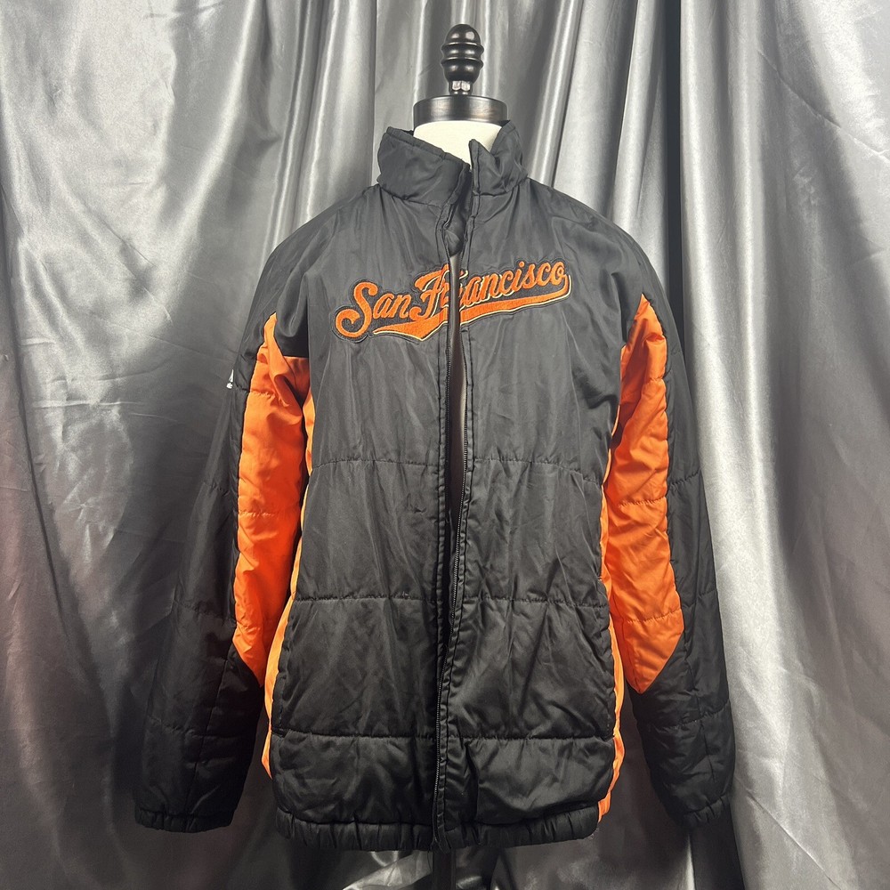 Vintage Majestic Authentic MLB San Francisco Giants Dugout Jacket Youth Sz Large
