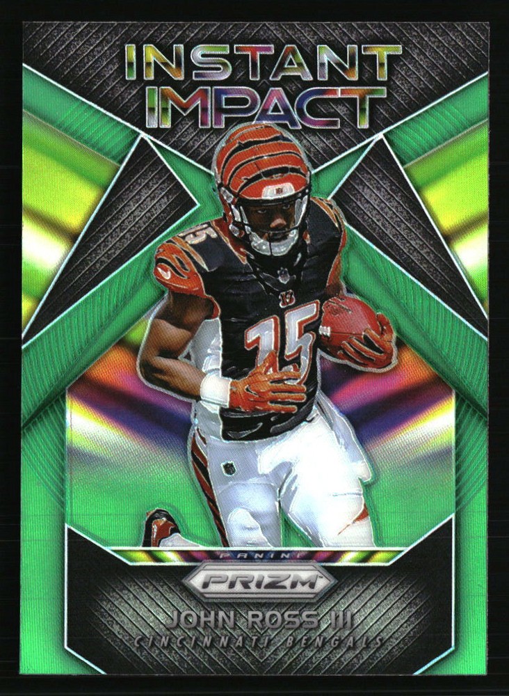 John Ross III 2017 Panini Prizm Instant Impact Green #16  Football Card