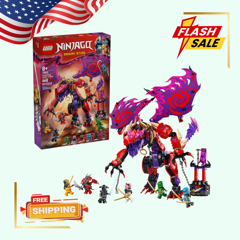 [FASH SALE] LEGO NINJAGO Thunderfang Dragon of Chaos 71832 Building Kit-image