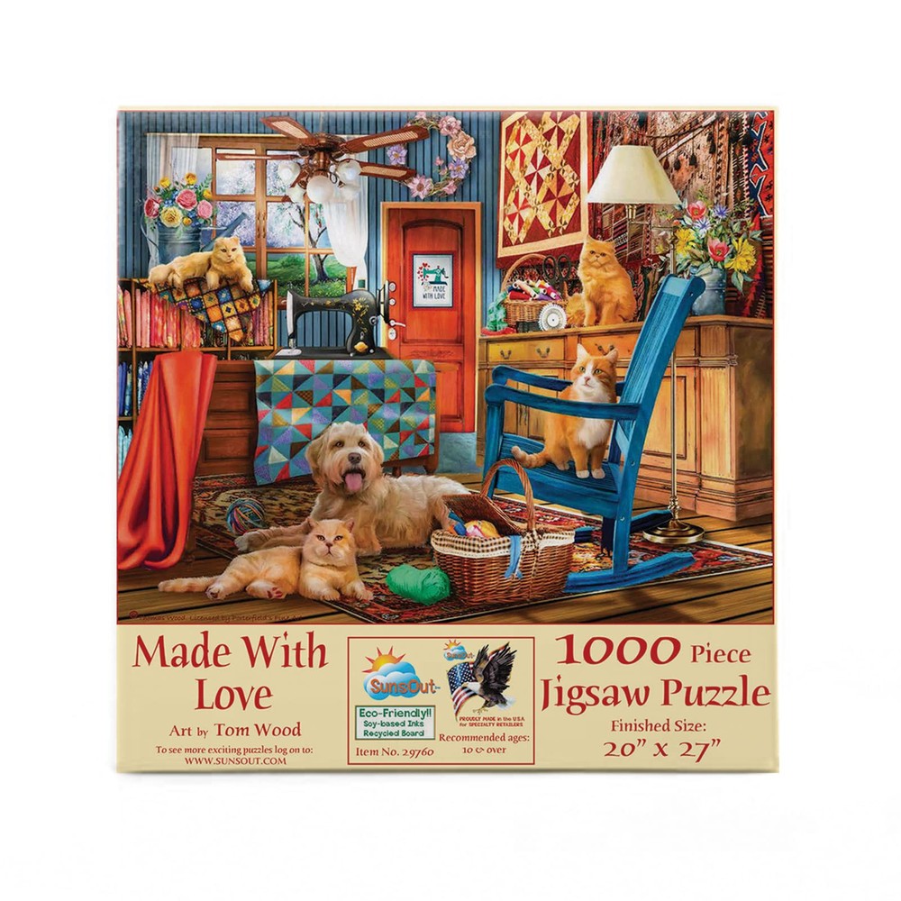 Tom Wood 1000-Piece Made with Love Jigsaw Puzzle - INC
